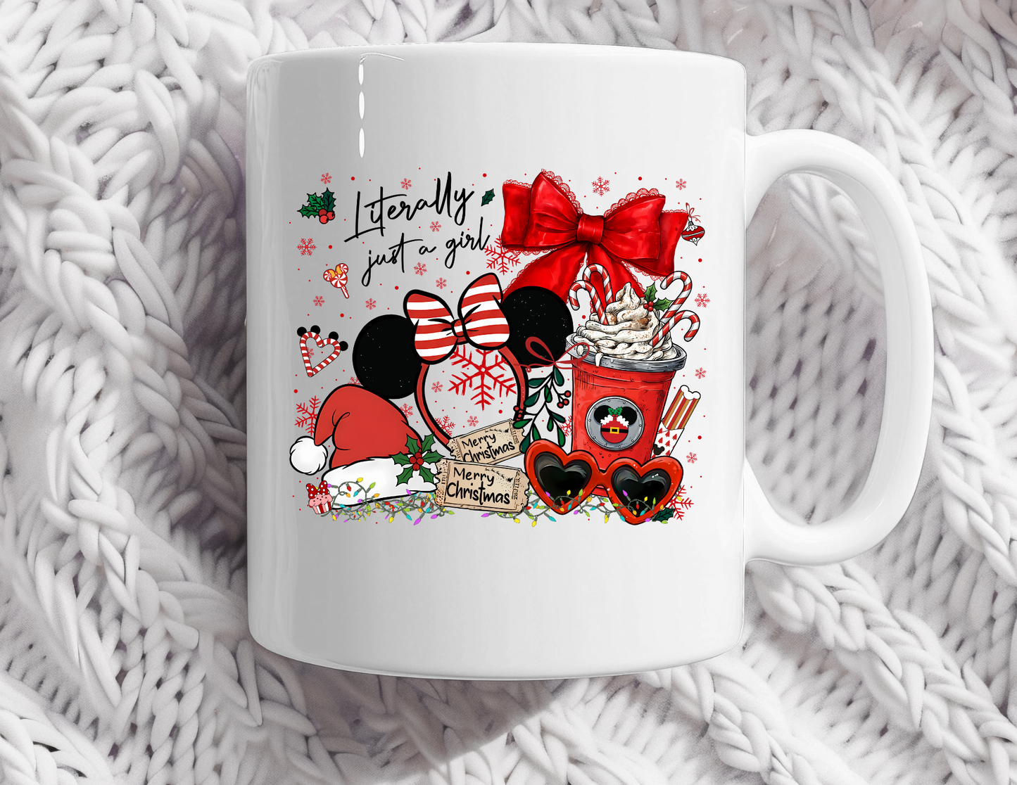 Magical Just a Girl (red) coffee mug
