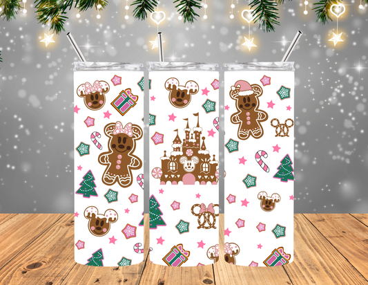 Magical Pink Gingerbread tumbler