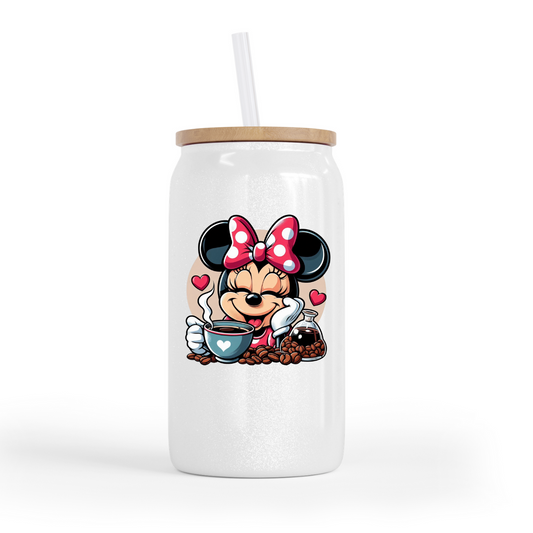 Minnie Coffee Glass Can Cup