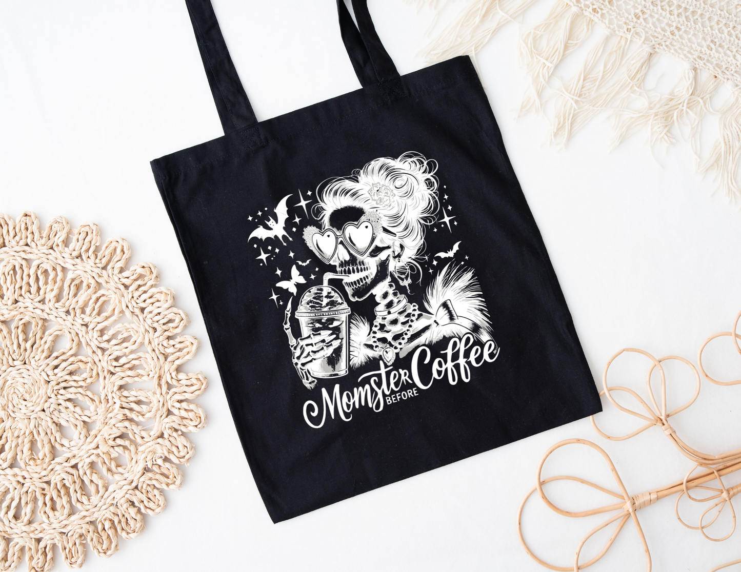 Momster Before Coffee Tote Bag