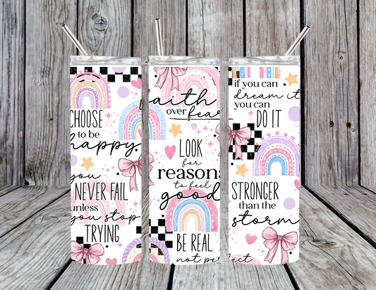 Motivational Tumbler