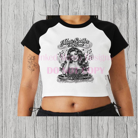 Music Soothes My Soul crop top apparel