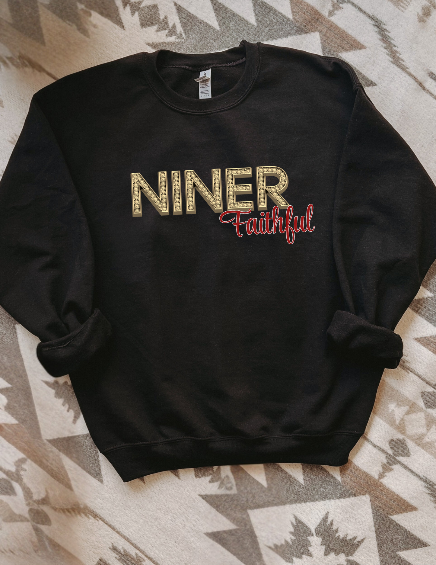 Niner Faithful Faux Diamond apparel