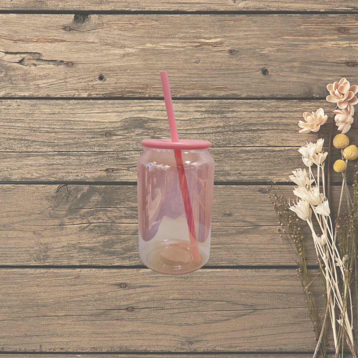 16 oz Glass Iridescent color