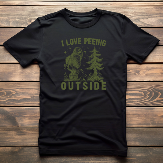 Peeing Outside Mens Tee