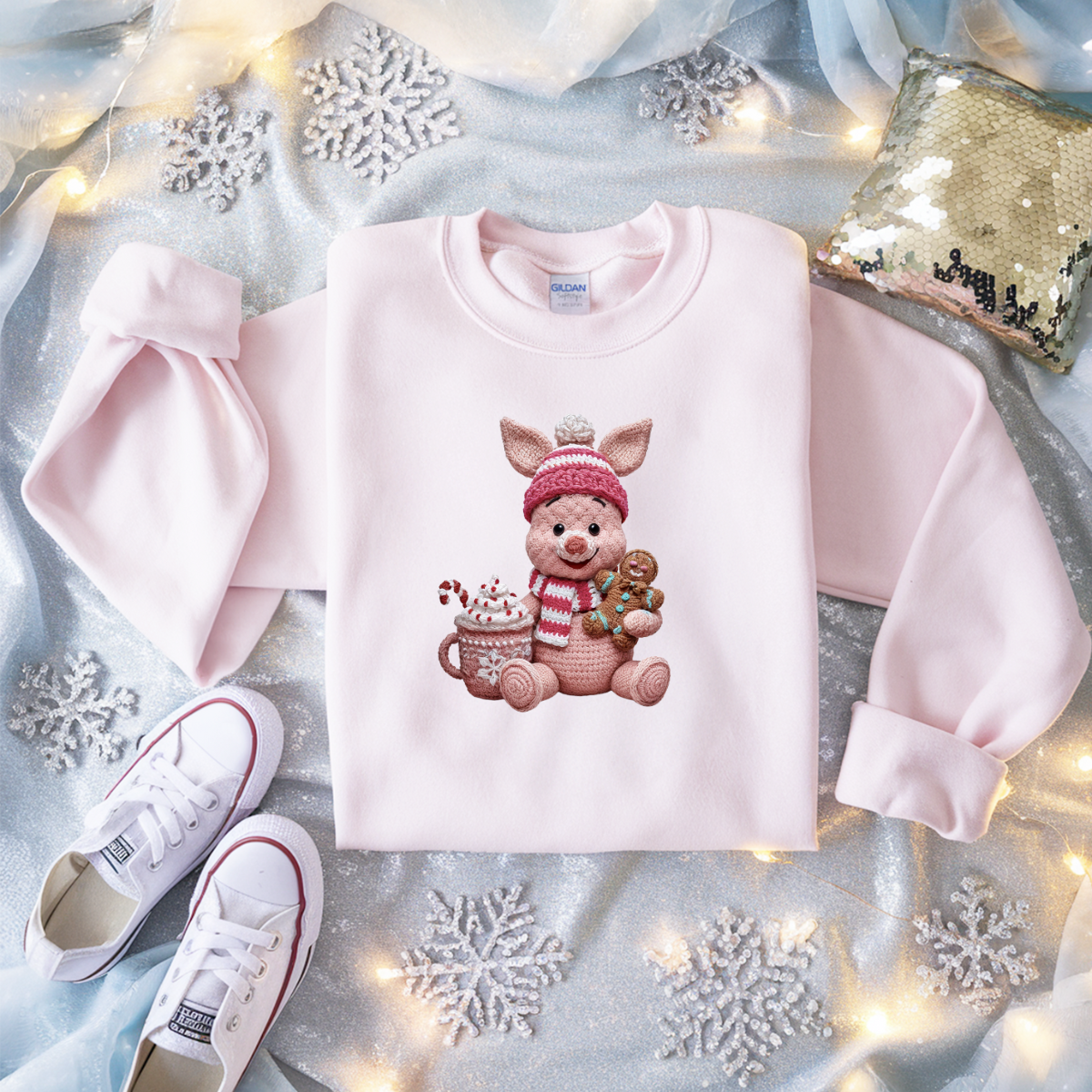 Piglet Faux Knit Tee/Sweatshirt