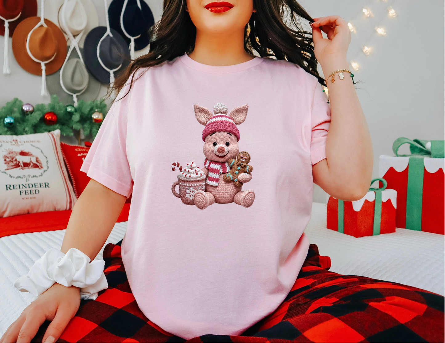 Piglet Faux Knit Tee/Sweatshirt