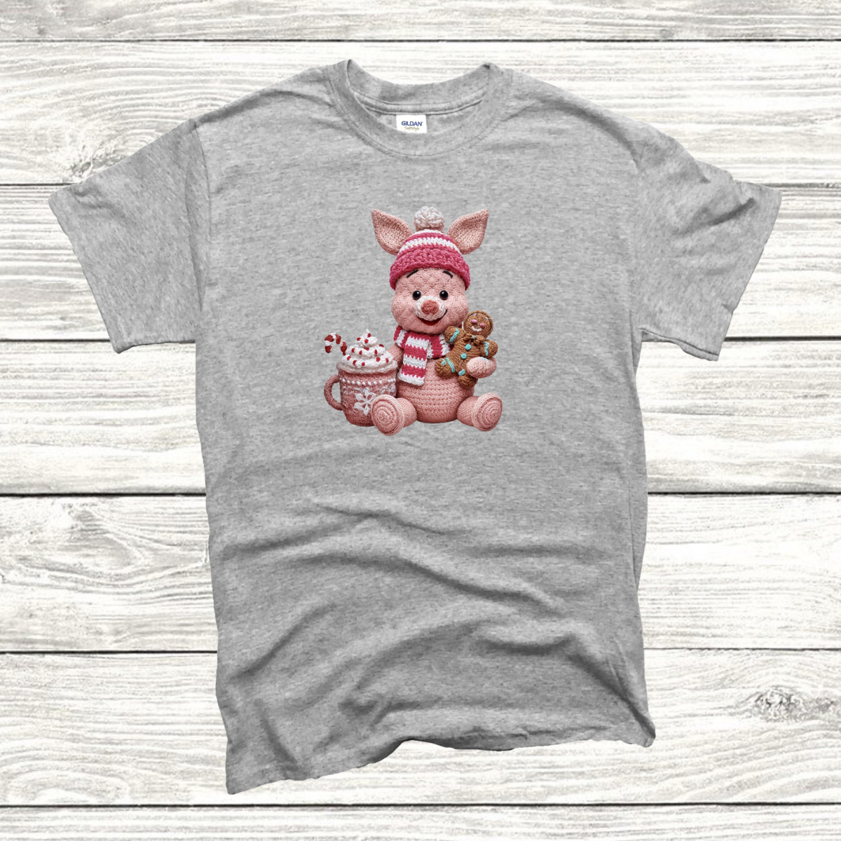 Piglet Faux Knit Tee/Sweatshirt