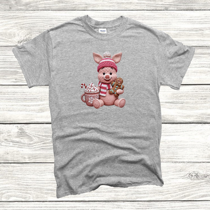 Piglet Faux Knit Tee/Sweatshirt