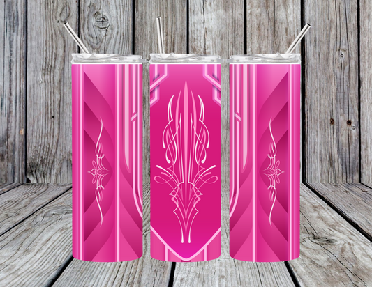 Pinstripe PINK tumbler