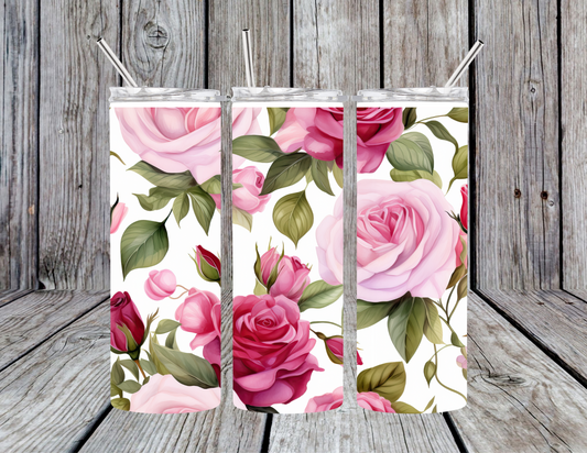 Pink Rose Tumbler