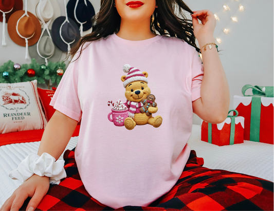 Pooh Faux Knit Tee/Sweatshirt