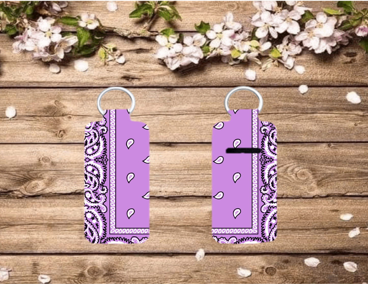 Bandana Chap Stick Keychain (choose color)