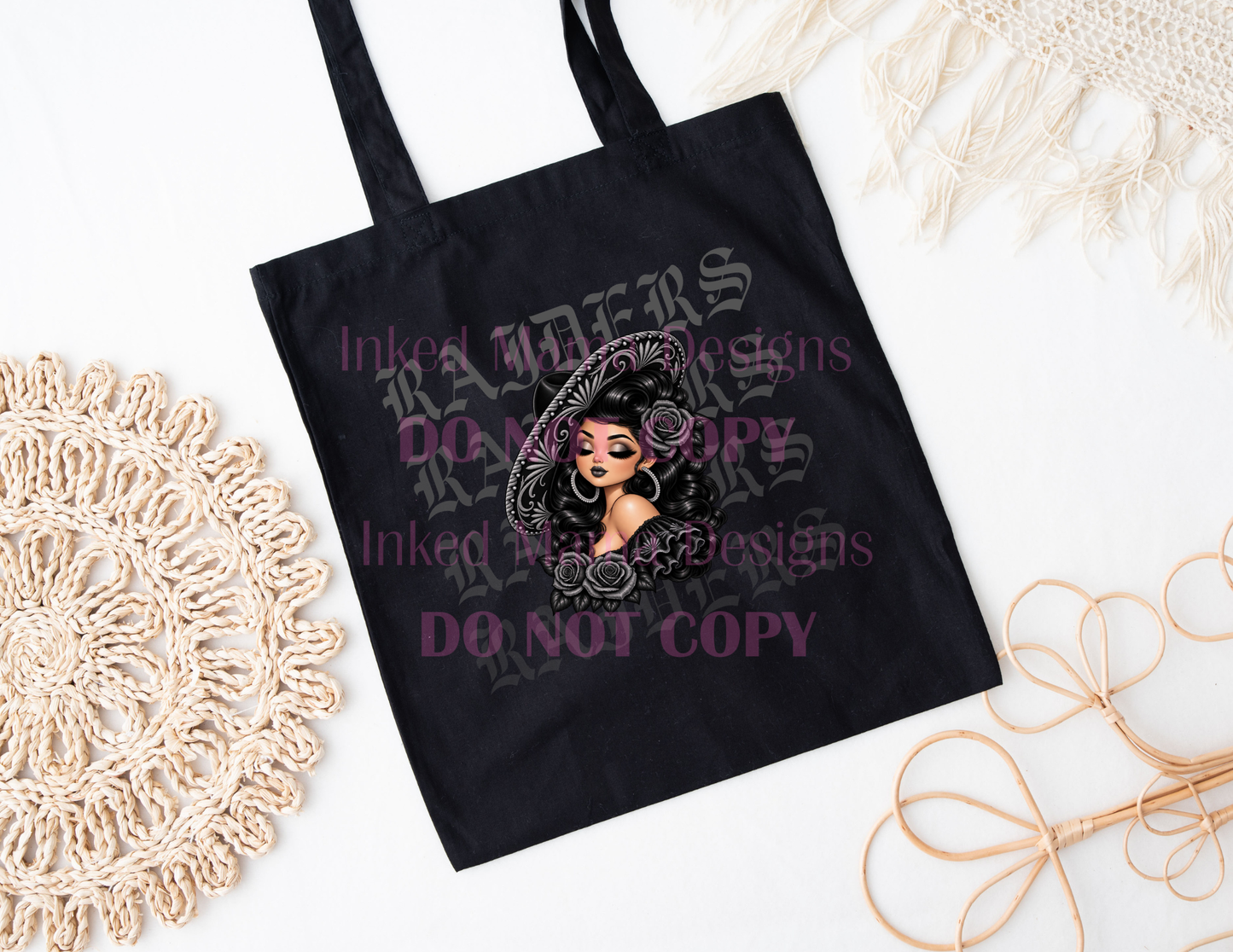 Sombrero Girl Tote Bags