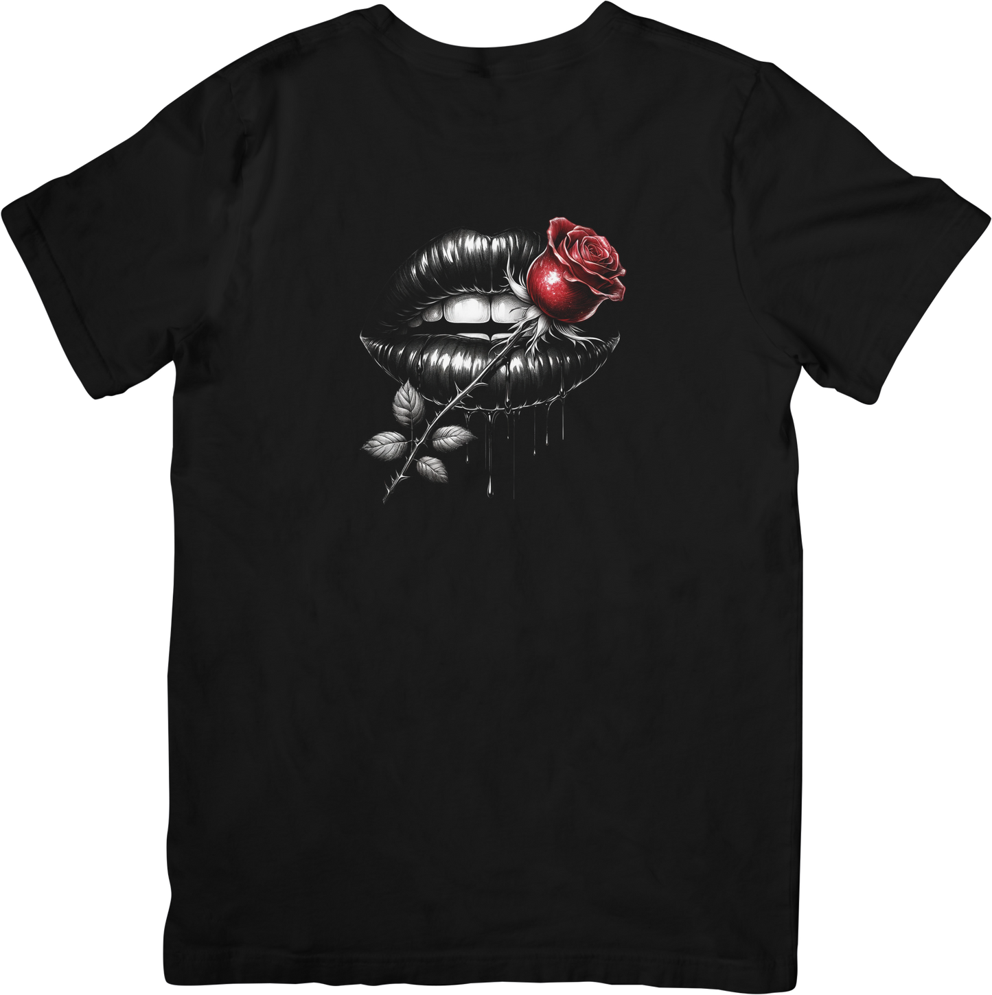Red Rose Lip Tee