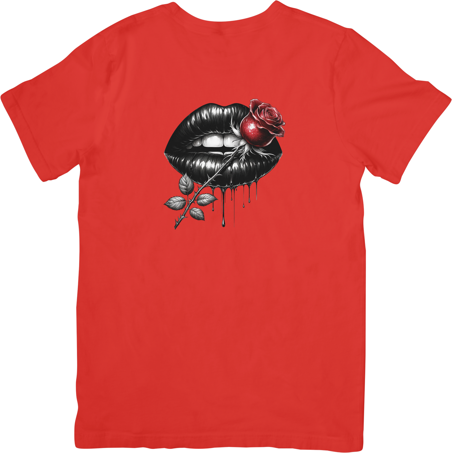 Red Rose Lip Tee