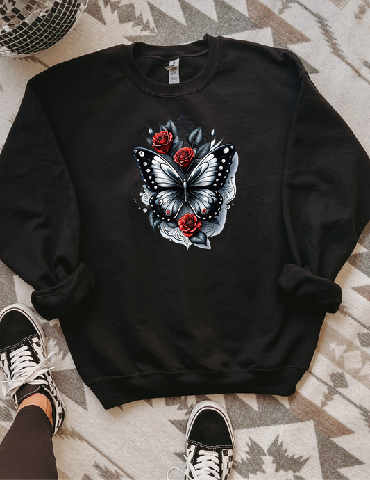 Red Rose Sweatshirt