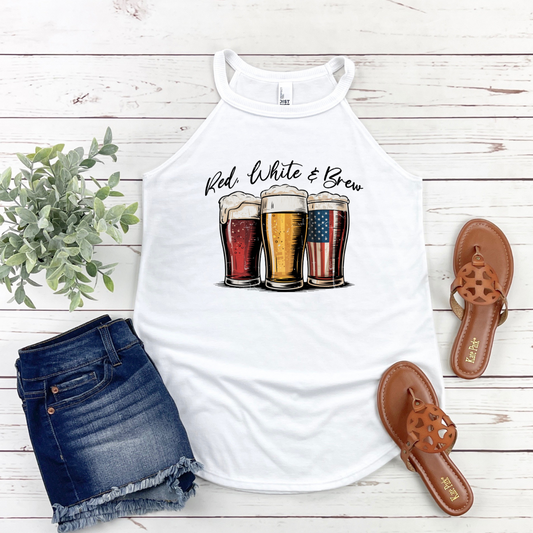 Red White and Brew Tank Top