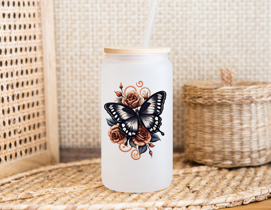 Rose Gold Glass Cup