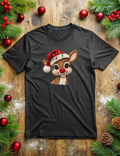 Rudolph Faux Knit Tee/Sweatshirt