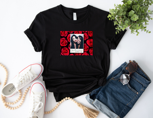 Polaroid with Roses Tee