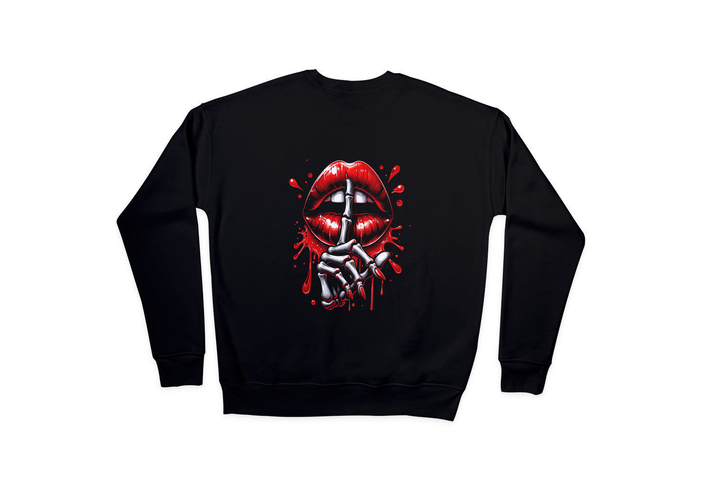 Skeleton Lip Sweatshirt