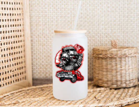 Smile Now-Cry Later Dice Glass Cup