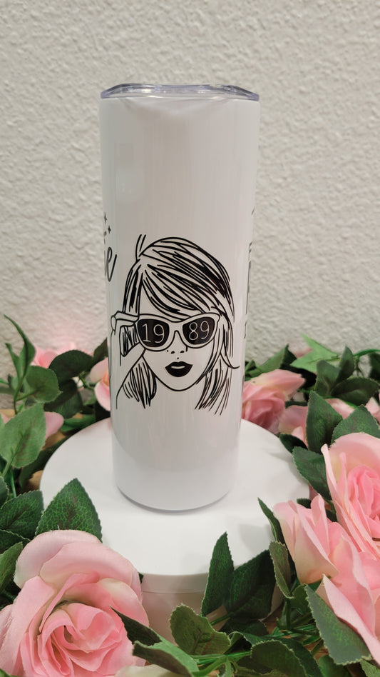 T Swift (clear) Tumbler