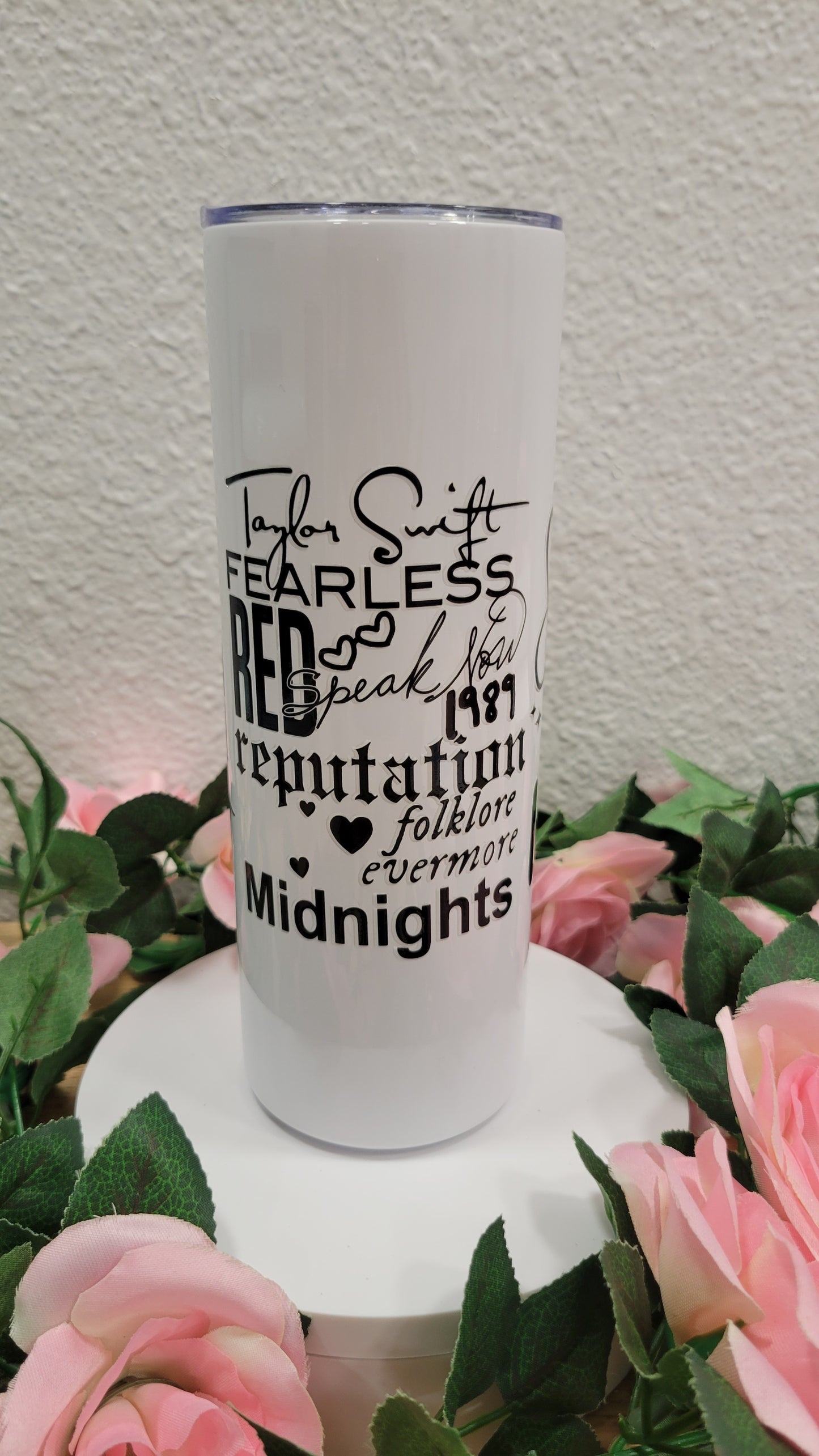 T Swift (clear) Tumbler
