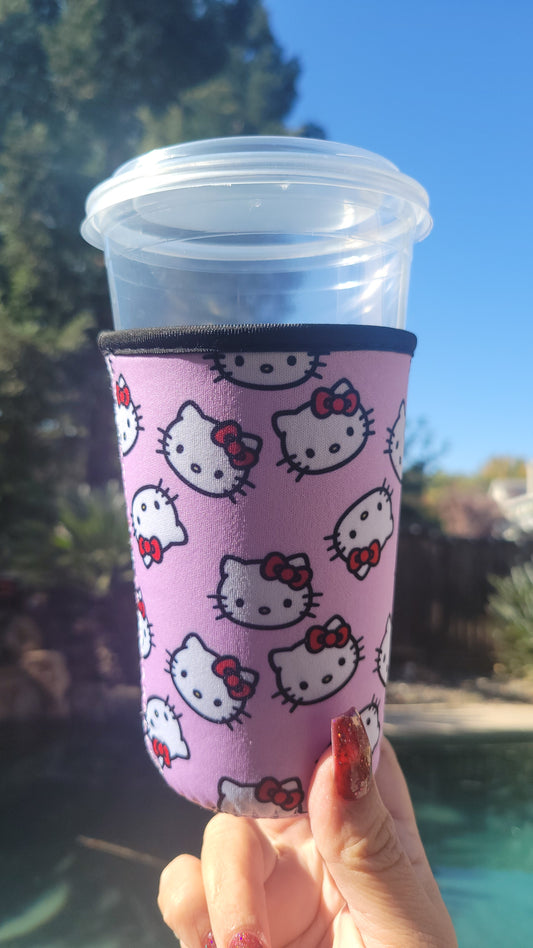 Pink HK Cup Cozie (Medium/Large size)