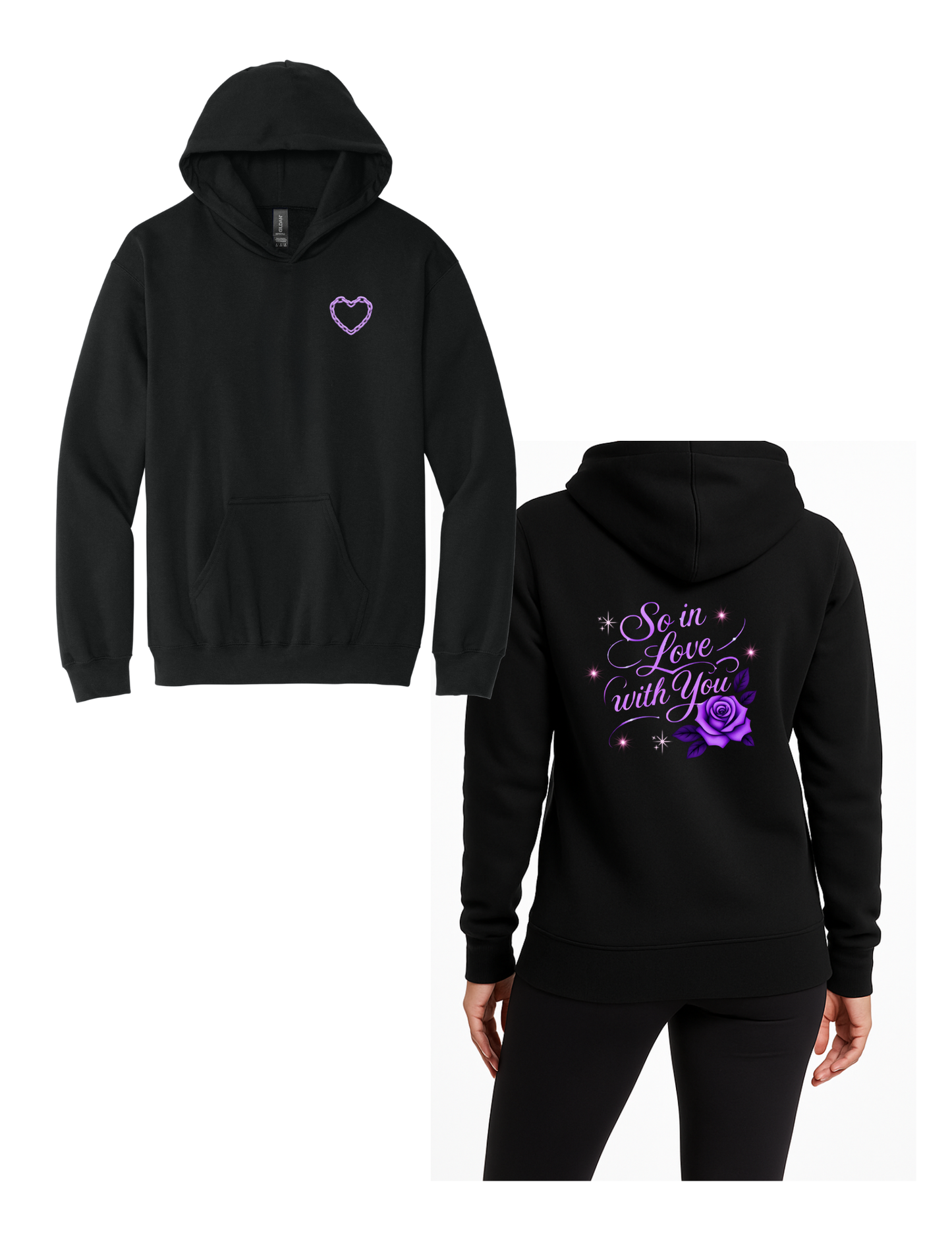 So in Love Purple Sweatshirt/Hoodie