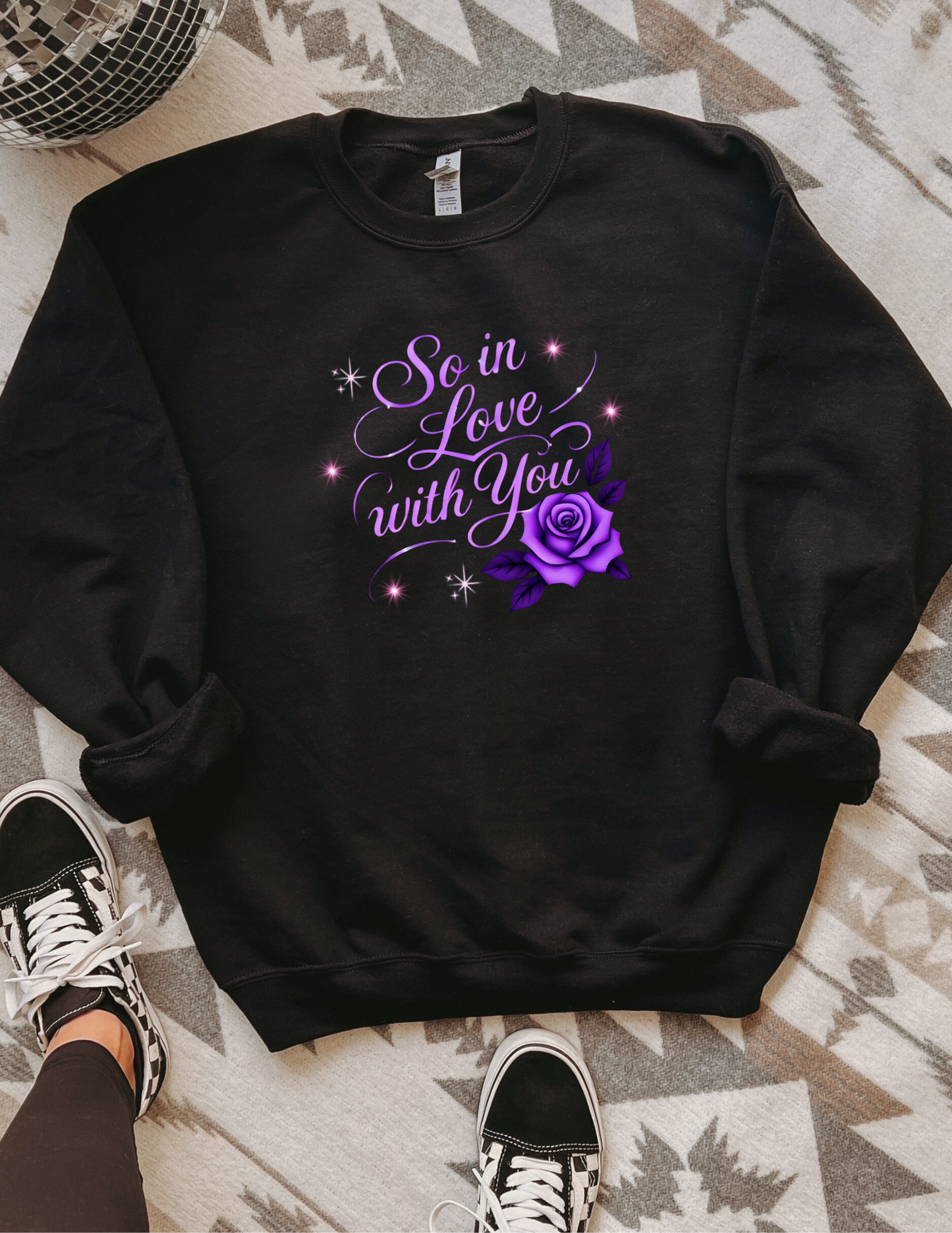So in Love Purple Sweatshirt/Hoodie