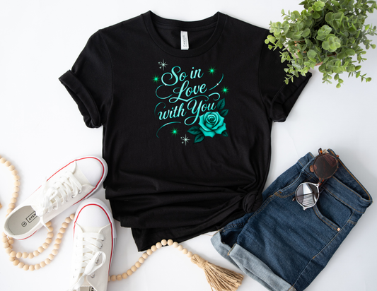 So in Love Teal Tee/Tank