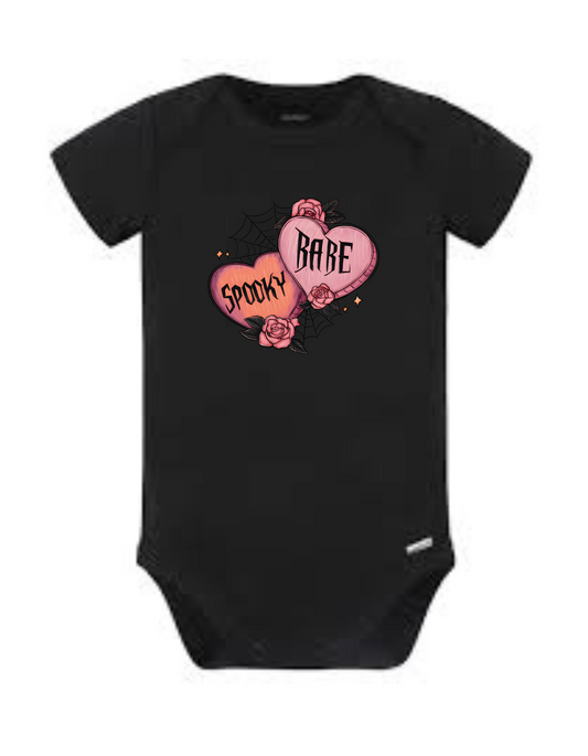 Spooky Babe Hearts onesie
