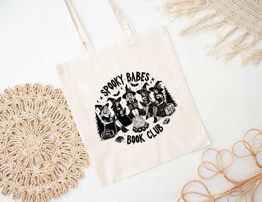 Spooky Babes Book Club Tote Bag