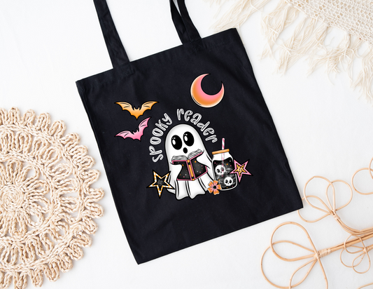Spooky Reader Tote Bag