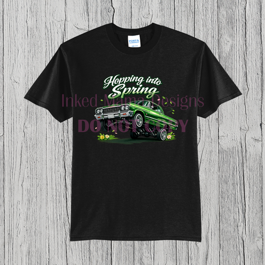 Hopping into Spring (green) Tee