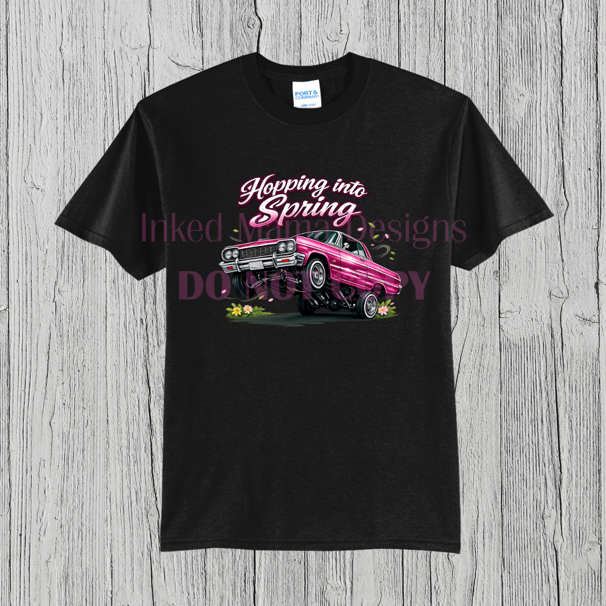 Hopping into Spring (pink) Tee