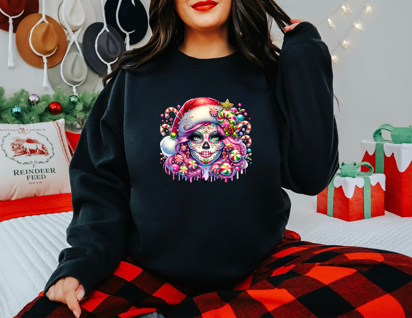 Sugar Skull Christmas Tee/Sweatshirt