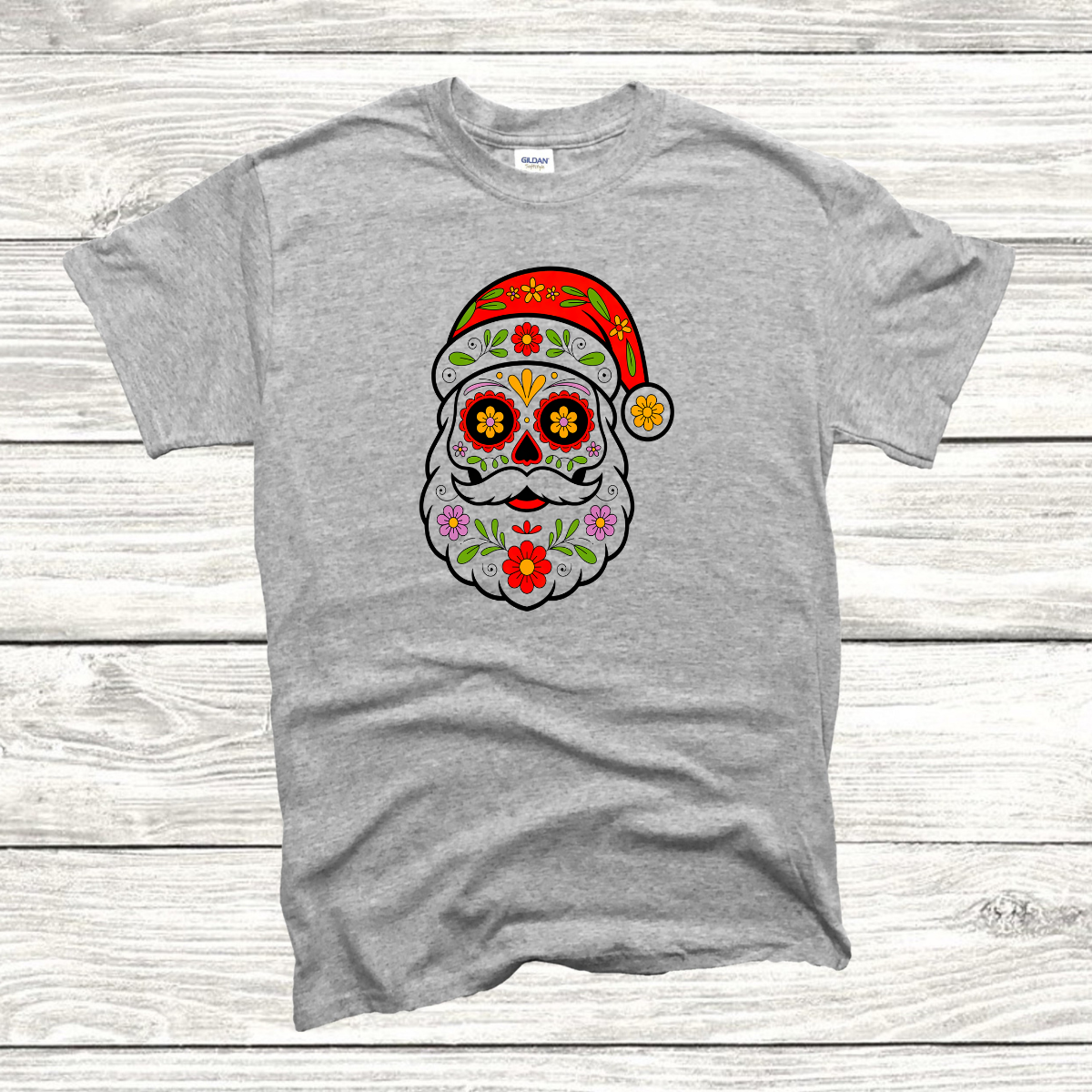 Sugar Skull Santa Tee/Sweatshirt