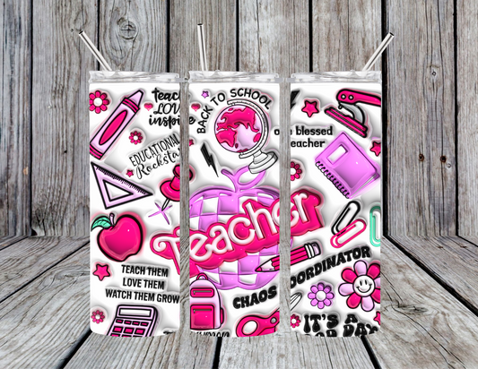 Teacher 3D Tumbler