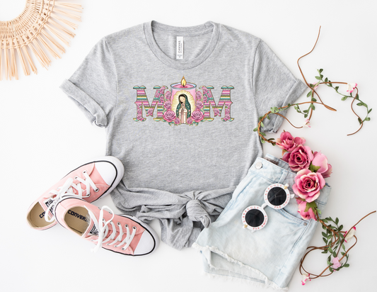 V Mary Mom pastel Tee