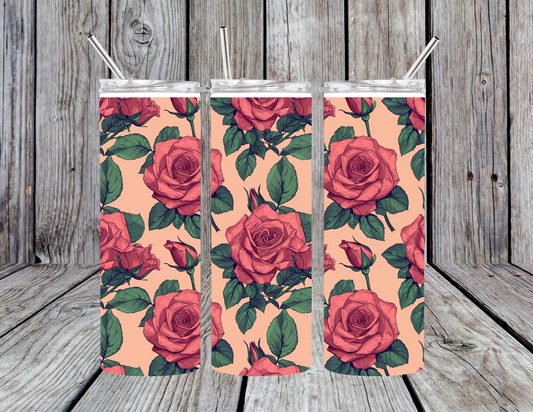 Vintage Rose Tumbler