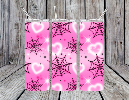 Webs and Hearts Tumbler