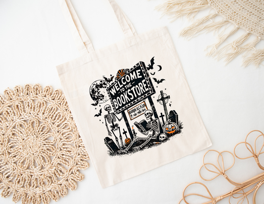 Welcome to the Bookstore Tote Bag