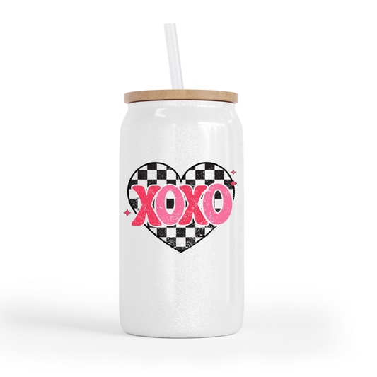 XOXO glass can