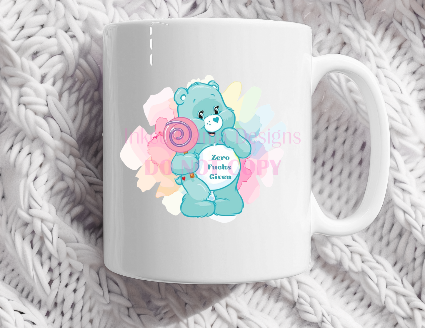 Don't Care Bear coffee mug collection