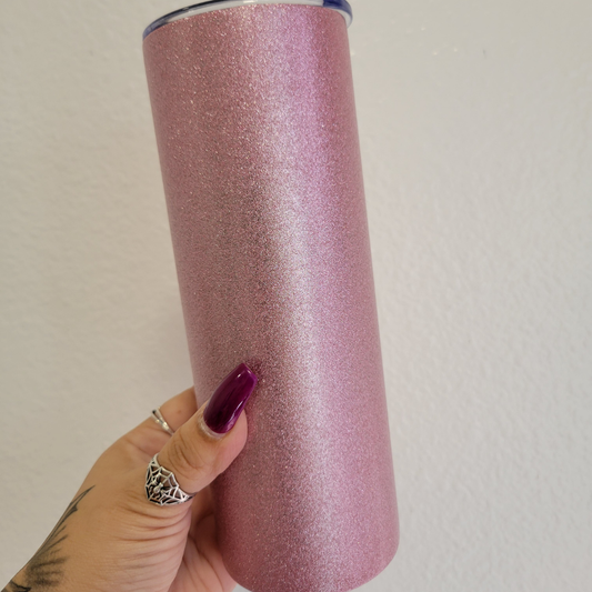 Pink Glitter Tumbler